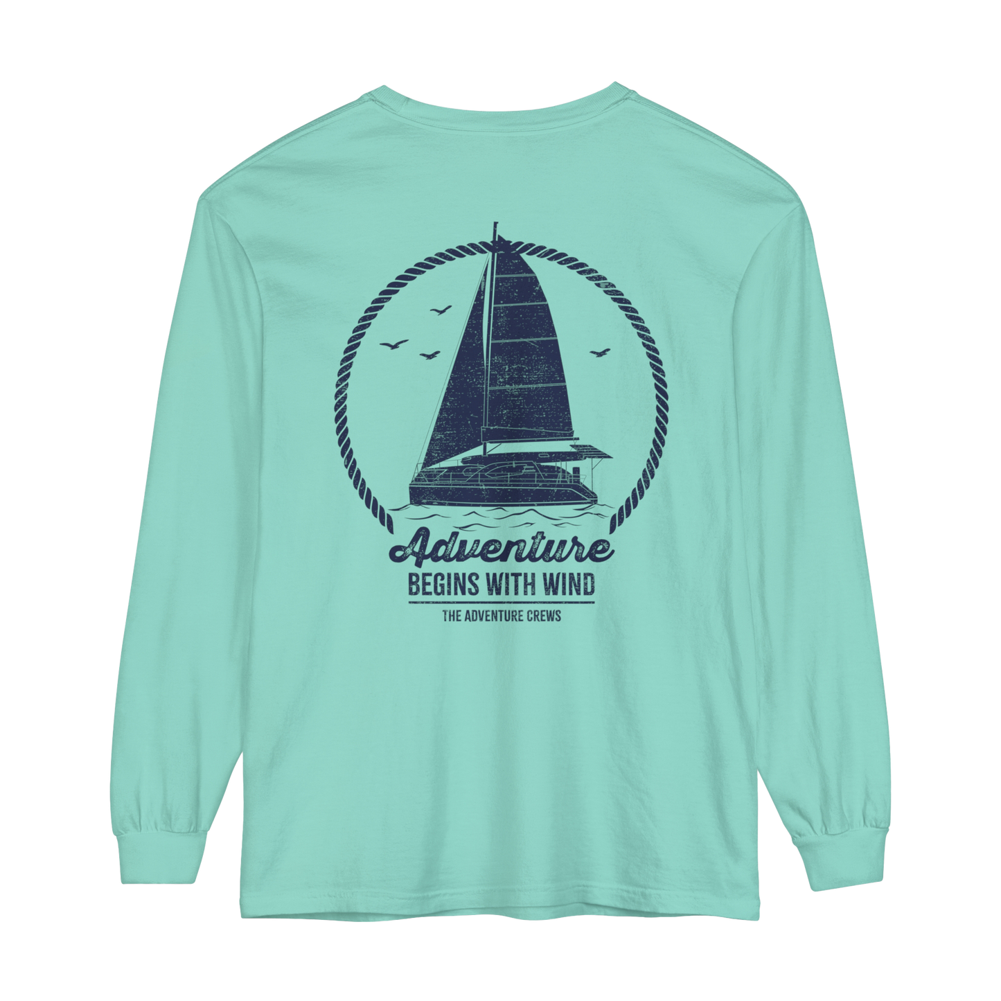 Adventure Begins With Wind Long-Sleeve Tee