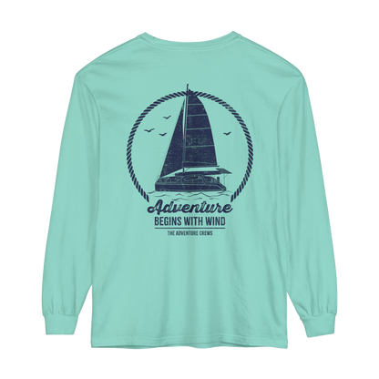 Adventure Begins With Wind Long-Sleeve Tee