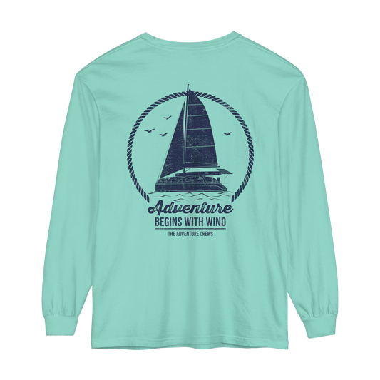 Adventure Begins With Wind Long-Sleeve Tee