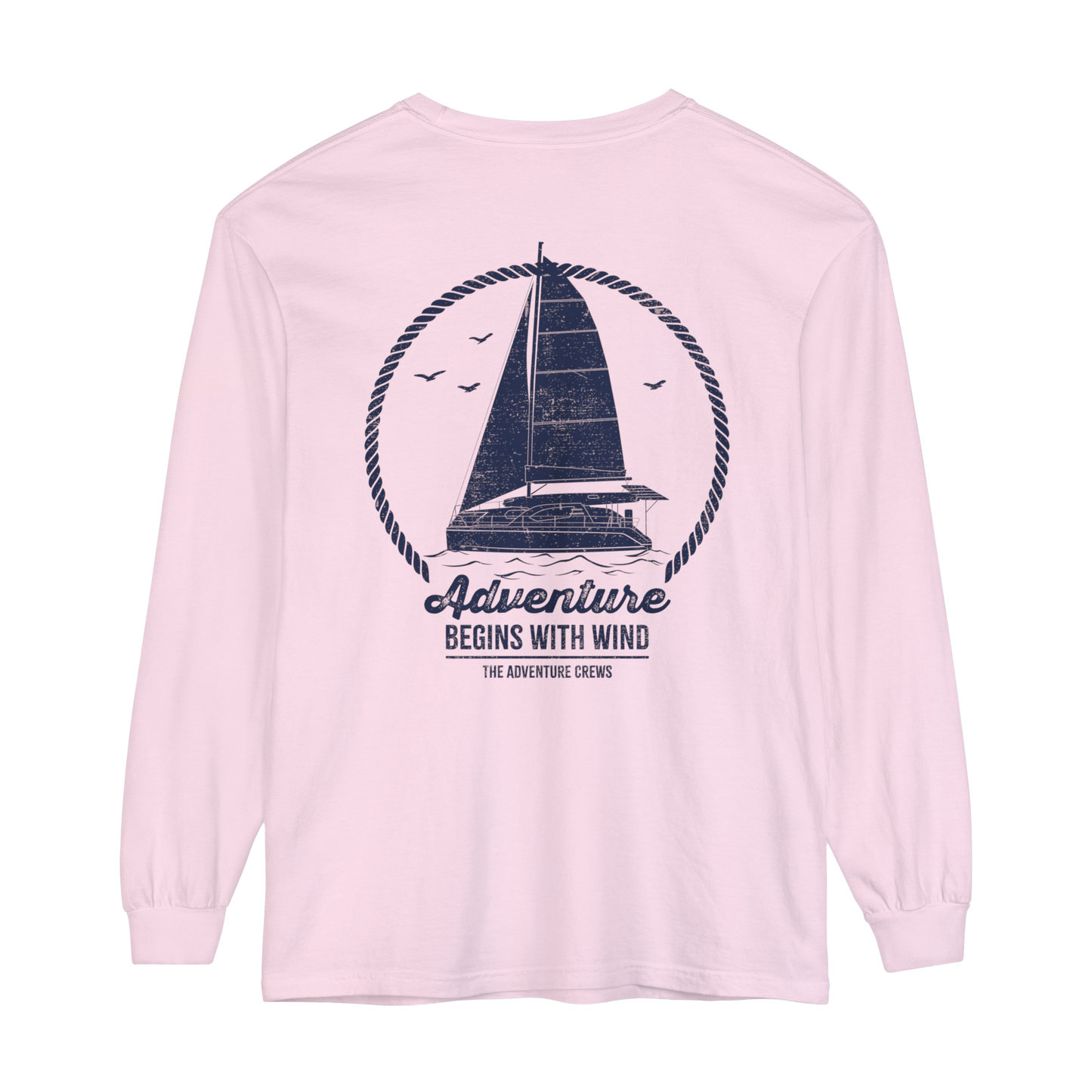 Adventure Begins With Wind Long-Sleeve Tee