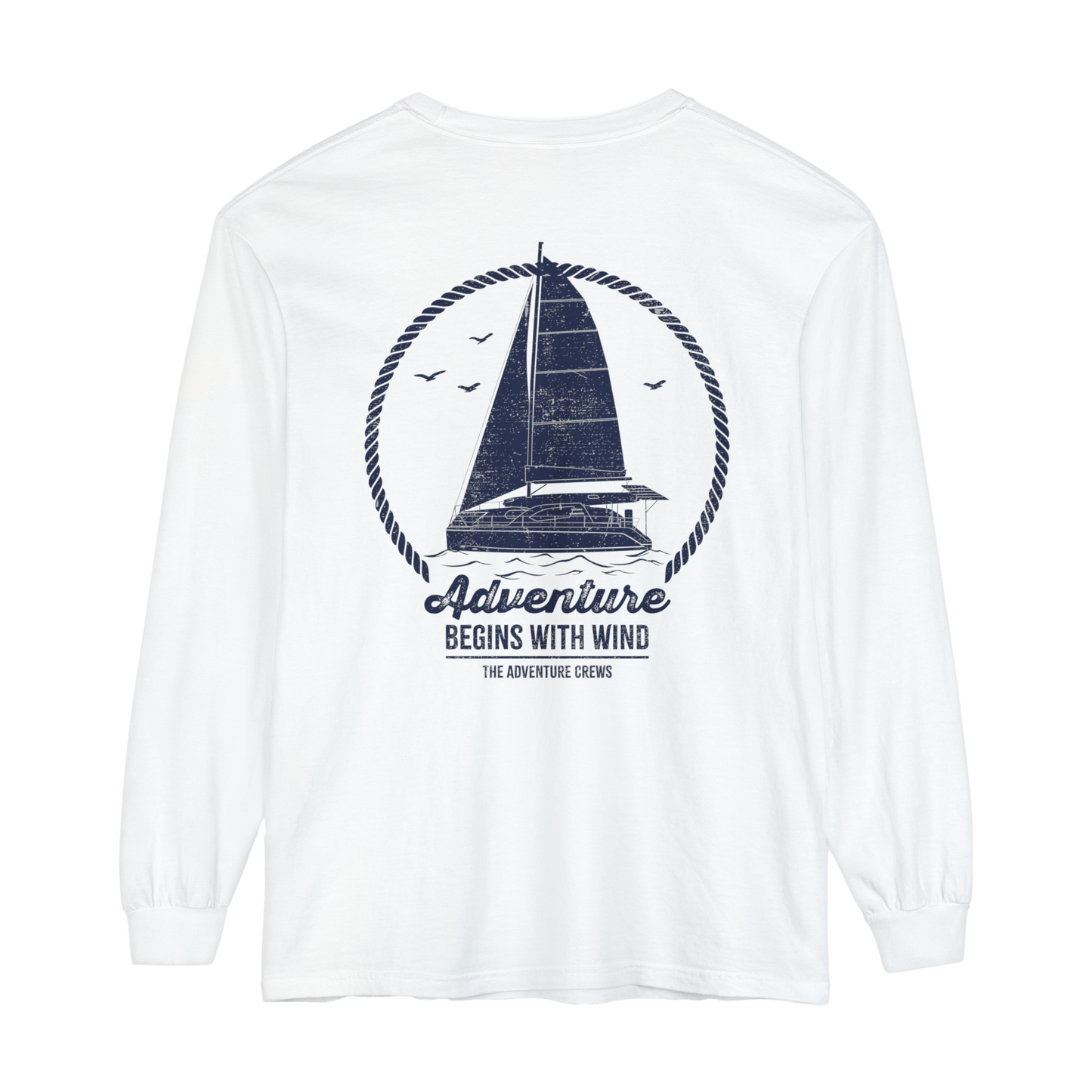 Adventure Begins With Wind Long-Sleeve Tee