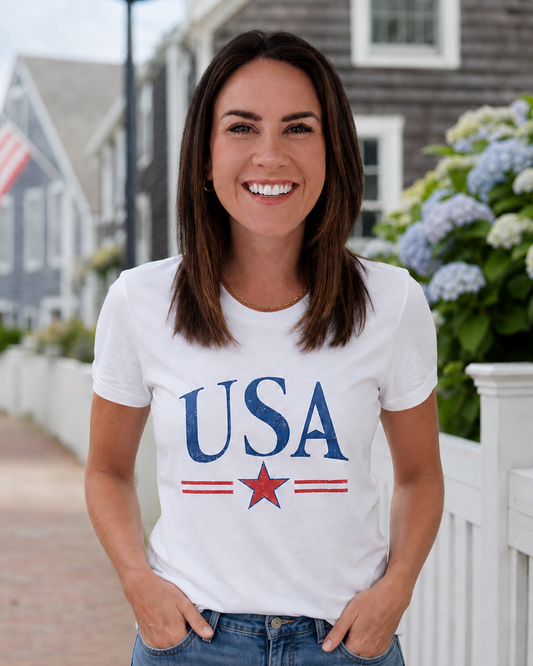 USA Star Graphic Tee — Patriotic Fourth of July T-Shirt